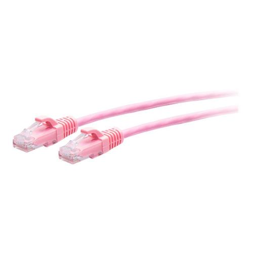 C2G 3ft (0.9m) Cat6a Snagless Unshielded (UTP) Slim Ethernet Network Patch Cable - Pink - Cordon de raccordement - RJ-45 (M) pour RJ-45 (M) - 90 cm - 4.8 mm - UTP - CAT 6a - moulé, sans crochet -...