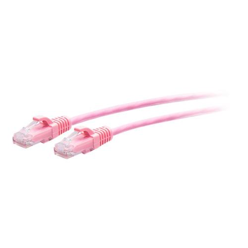 C2G 7ft (2.1m) Cat6a Snagless Unshielded (UTP) Slim Ethernet Network Patch Cable - Pink - Cordon de raccordement - RJ-45 (M) pour RJ-45 (M) - 2.1 m - 4.8 mm - UTP - CAT 6a - moulé, sans crochet -...