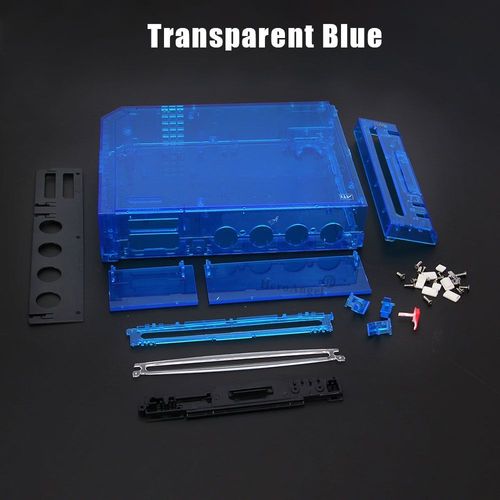 Bleu Transparent - Coque De Protection Complète Pour Console Nintendo Wii Étui Transparent Avec Bouton Avec Emballage De Vente Au Détail