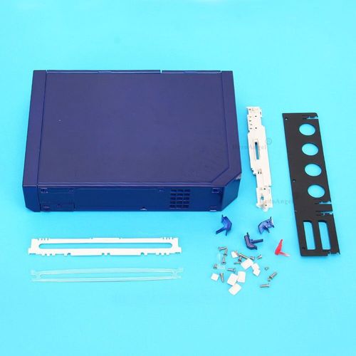 Bleu - Coque De Protection Complète Pour Console Nintendo Wii Étui Transparent Avec Bouton Avec Emballage De Vente Au Détail