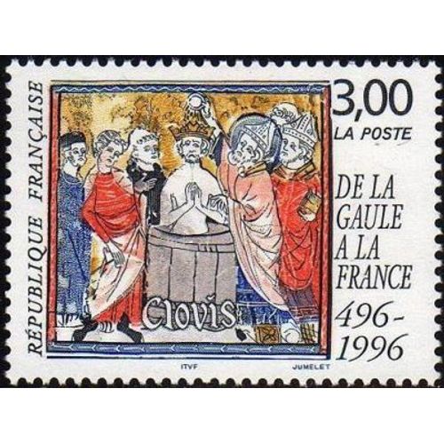 Timbre France 1996, Oblitéré -De La Gaule À La France Clovis (496-1996)- 3.00 Yt3024
