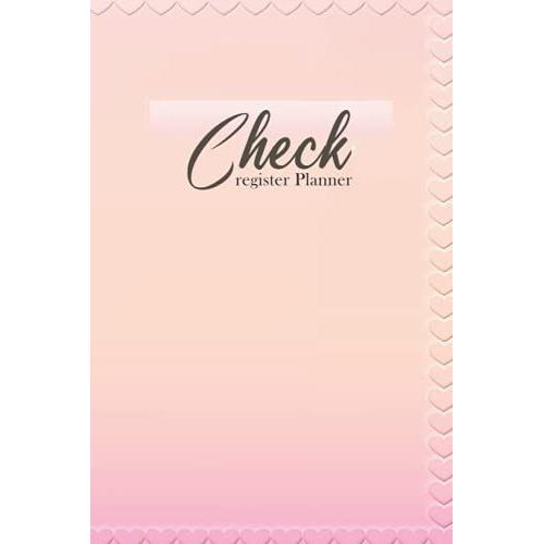 Check Register Planner: Large Check Book Register Notebook