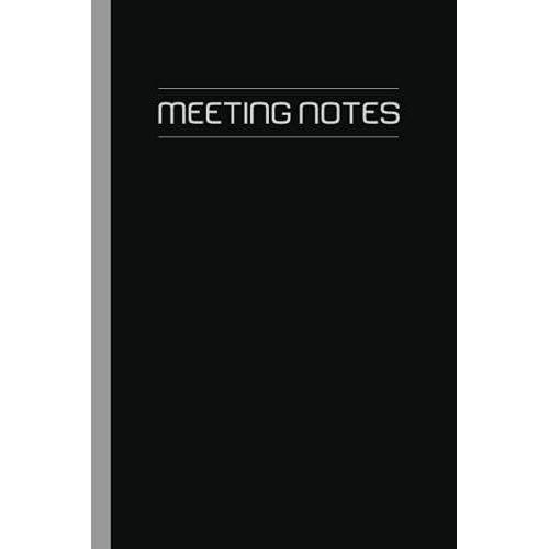 Meeting Notes: 120 Seiten Notebook, 6"X9" (Ca. Din A5) , Gepunktet Mit Freiem Seitenrand Und Zwei Linien Für Überschriften (German Edition)