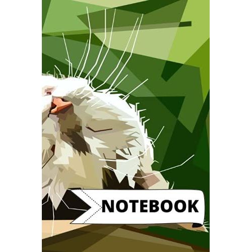 Notebook: Cat Themed 6 By 9 Notebook With Green Glossy Cover. School And Personal Notebook That Can Be Used For The Purpose Of Note-Taking And Composition.