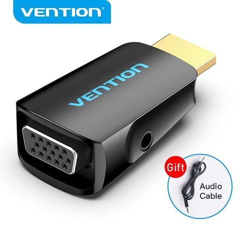 HDMI à VGA - convertisseur HDMI vers VGA 1080P mâle vers femelle avec adaptateur Audio pour PS4 portable TV boîtier projecteur