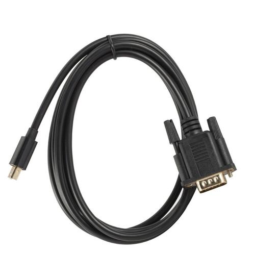 Longueur De 1 8 m - Mini DP au câble VGA - Mini Thunderbolt Mini DisplayPort Display Port Mini DP vers VGA Cable Adapter1.8M 1080P pour moniteur HDTV pour MacBook Air Pro