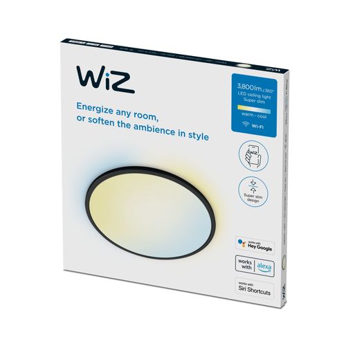 Wiz Superslim Deckenleuchte Tunable Bk White 3800lm