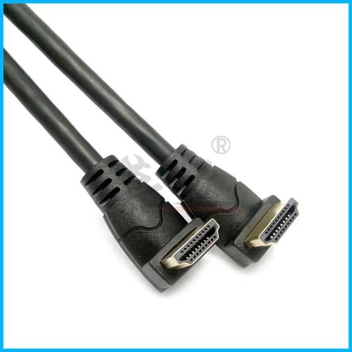 0.3m - Plat noir - câble HDMI mâle vers mâle haute vitesse V2.0 4K * 2K 3D 1080P HD pour moniteur d'ordinateur TV PS3/4 projecteur HDTV