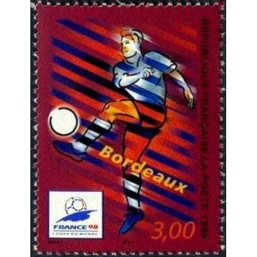 Timbre France 1998, Oblitéré - France 98 , Bordeaux - 3.00 Yt3130