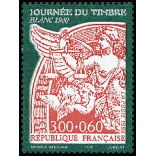 Timbre France 1998, Oblitéré -Journée Du Timbre Le Type Blanc De 1900 - 3.00 + 0.60 Yt3135