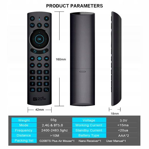 Télécommande Universelle de Rechange Télécommande pour le contrôle Android TV BOX