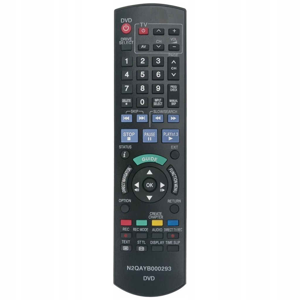 Télécommande Universelle de Rechange pour enregistreur DVD Panasonic DMR-XW400 DMR-XW400EF