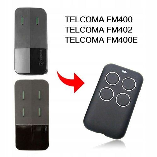 Télécommande Universelle de Rechange Télécommande porte de garage TELCOMA 433.92MHz