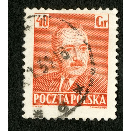 Timbre Oblitéré Poczta Polska, Lukaszewski, 40 Gr