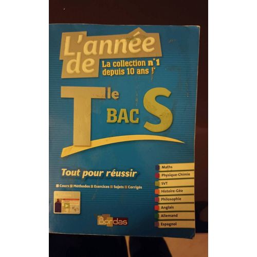 L'année De Te Bac S Bordas