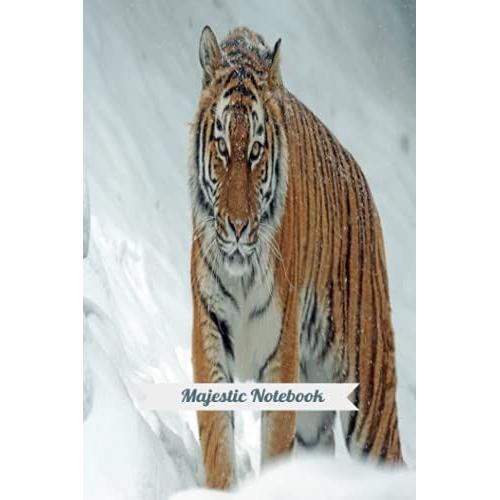 Majestic Notebook: Beautiful Siberian Tiger
