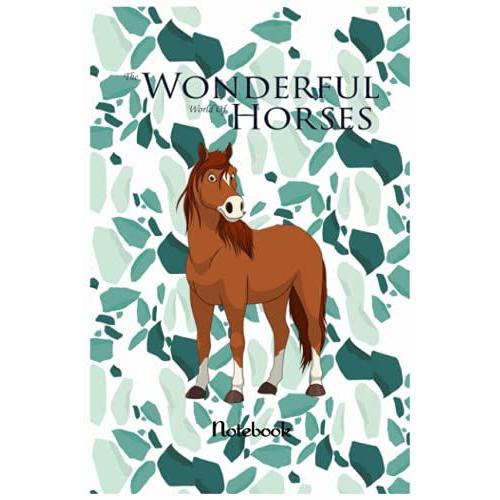 Notebook - The Amazing World Of Horse Journal Featuring Beautiful Horses, Relaxing Nature Scenes And Peaceful 367: Relief And Relaxation With A ... Blank Journal With Black Cover Perfect Size