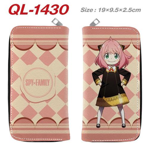 Espion Jouer Maison Périphérique Pleine Couleur Zipper Portefeuille Portefeuille Billet Clip Dessin Animé Anime Long Portefeuille Pochette Sac Porte-Monnaie Ql-Jj3758