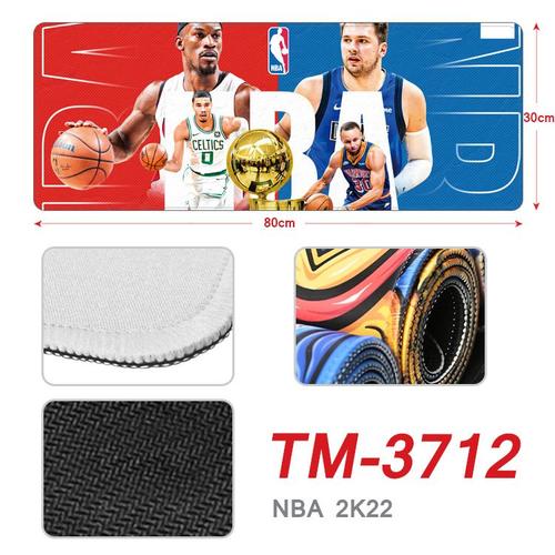 NBA2K22 environnant tapis de souris imprimé en couleur dessin animé animation côté voiture tapis de table antidérapant tapis de souris surdimensionné TM-JJ4138