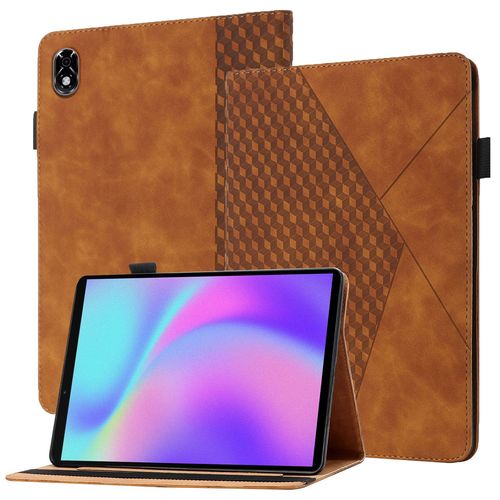 Coque Compatible Avec Lenovo Y700,Étui En Cuir For Tablette À Rabat For Lenovo Y700,Avec Support Et Carte De Slot,Marron
