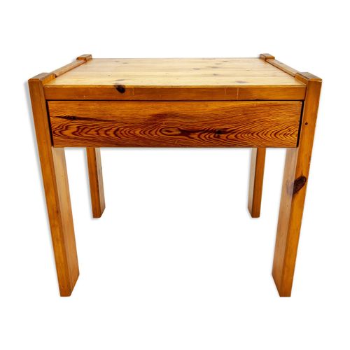 Table Dappoint En Bois De Pin Annes 1970 Bois