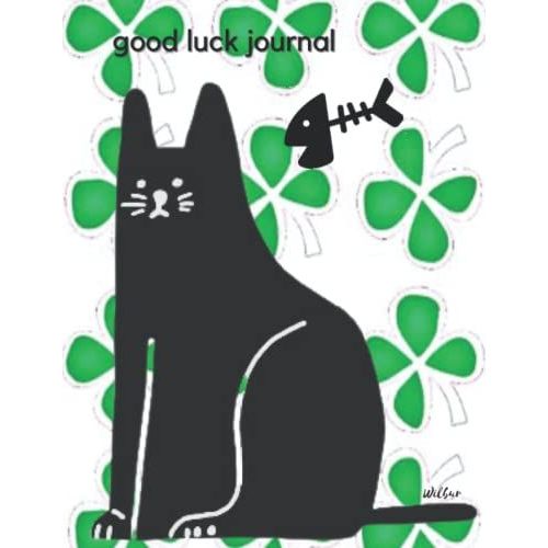 Giant Journal 500 Pages | Good Luck Black Cat Journal: Giant Journal 500 Page 8.5x11" | Giant Journal Book | Black Cat Journal Notebook | Cat Journal ... | Cat Themed Journal For Writing | Black Cat
