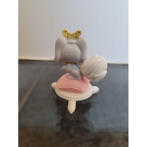 Figurine Pomme Le Lapin De Blanche-Neige Sur Son Coussin 4cm Disney