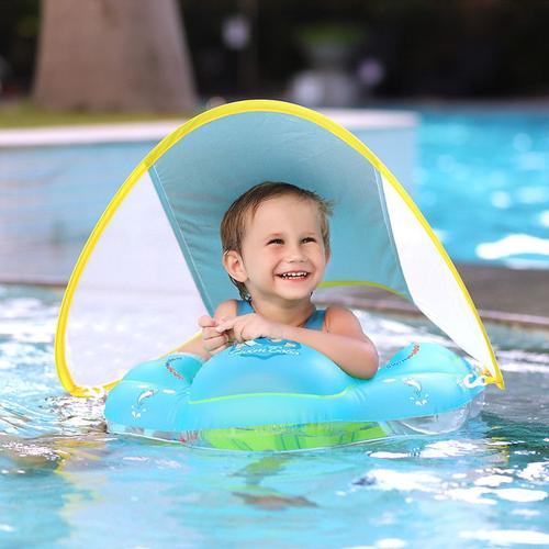 Baby Bouée De Natation Gonflable Pour Bébé - Aide Bébé À Apprendre À Nager, Avec Pompe, Pour Les Enfants De 3 À 12 Mois, 5-10 Kilogrammes - Taille S