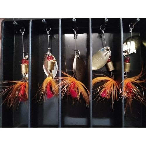 Lot 5 Hameçons Mouche Leurres De 6gr. Pêche / Streetfishing