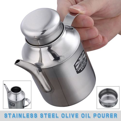 Verseur D'huile D'olive En Acier Inoxydable, Distributeur De Vinaigre De Cuisine, Bouteille Pour Vinaigre/Sauce Soja/Liquide De Cuisson