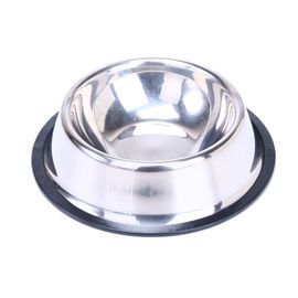 Cage À Suspendre Pour Chien, Chiot, Chat, Bol Rond En Acier Inoxydable, Couleur Argent, 1 Pièce