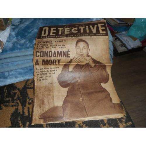 Qui Detective / 235 / 1 Janvier 1951 / Raymond Thaon , Condamne A Mort