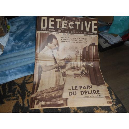 Qui Detective / 271 / 10 Septembre 1951 / Dans Son Laboratoire De Marseille , Le Professeur Ollivier , L'homme Qui A Decele L'ergot , Continue Ses Analyses Sur ...