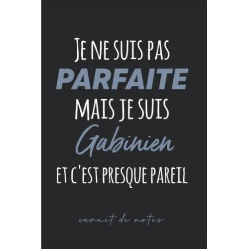 Je Ne Suis Pas Parfaite Mais Je Suis Gabinien Et C'est Presque Pareil: Carnet De Notes Pour Gabinien - Cahier De Notes Gabinien Humour - 120 Pages A5 ... Noël, Fête Des Pères (French Edition)