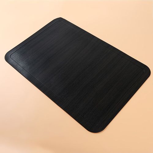 Tapis De Table En Cuir Pu 45x30cm, Imitation Grain De Bois, Napperon Thermo-Isolant, Napperon Moderne Antidérapant, Dessous De Plat Pour Bol