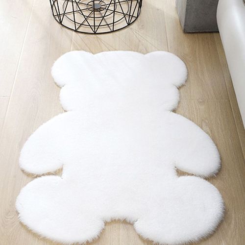 Tapis Ours Super Doux, Moderne, Antidérapant, Pour Salon Et Chambre À Coucher, Moquette De Sol Pelucheux, De Décoration, Blanc, Marron, Paillasson Pour Enfants
