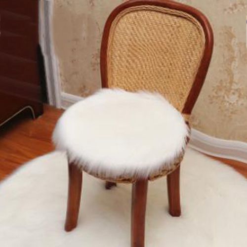 Tapis De Chaise, Coussin De Siège En Fourrure De Peau, Tapis Chaud En Textile Artificiel Doux En Peau De Mouton, Décoration De Chaise, Tapis Chaud Poilu En Laine