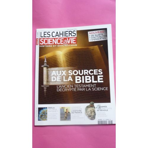 Les Cahiers Science & Vie N°156  Octobre 2015 Aux Sources De La Bible