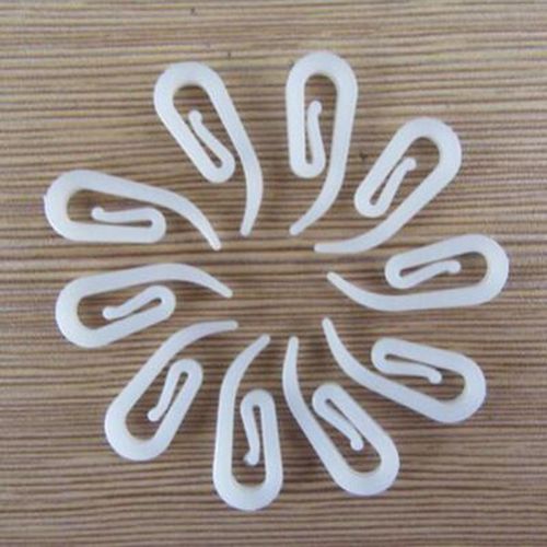 Crochets Pour Rideaux, 100 Pièces, Accessoires Pour Suspendre Des Rideaux, En Plastique Blanc, Bon Marché, Simple, Solide