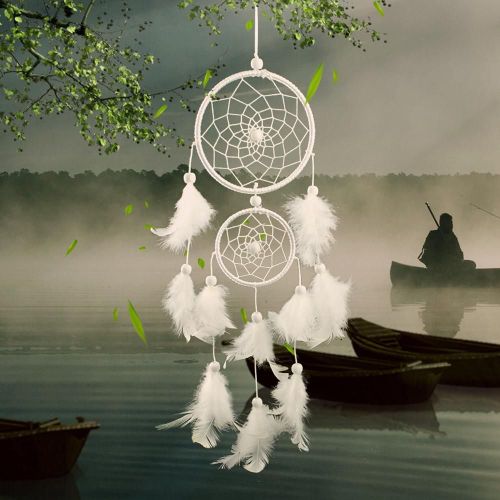 Pendentif en plumes, ornement de décoration fait à la main, attrape-rêves, Kit de matériel, cadeaux, suspension murale de voiture