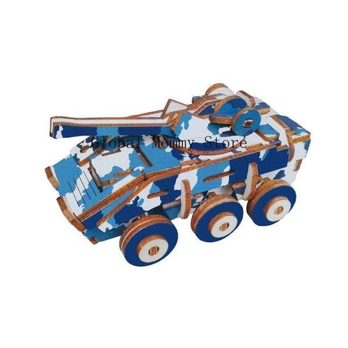 Couleur A5 Puzzle 3d En Bois Pour Enfants Découpe Laser Voiture Avion Locomotive À Vapeur Jouets Kits D'assemblage En Bois Décoration De Bureau - Générique