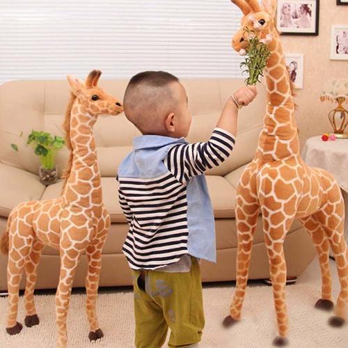 140 Cm Géant Vraie Vie Girafe Jouets En Peluche Haute Peluches Poupées Doux Enfants Enfants Bébé Anniversaire Cadeau Chambre Décor - Craze