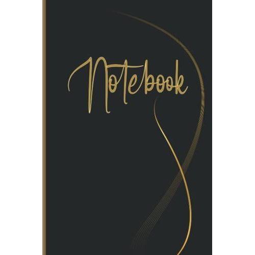 Notebook: Élégant Notebook Black And Gold