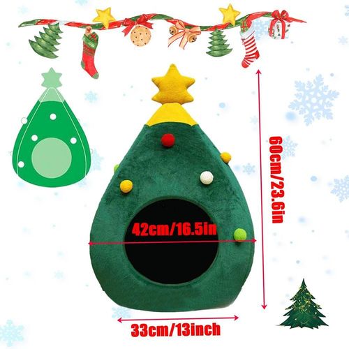 Nid De Noël Confortable Pour Animal De Compagnie, Niche Pour Petit Chien, Chiot, Chaton, Lapin, Panier Chaud, Doux Et Confortable, Sommeil Profond
