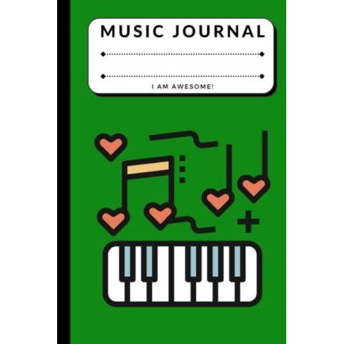 Green Song Writing Music Journals For Kids: Lined/Ruled Paper And Staff, Manuscript Paper For Notes, Lyrics And Music. For Musicians, Students, ... Song Writing Music Journals For Kids)