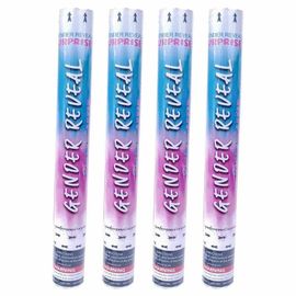 Pistolet à confettis à poudre colorée, 4 pièces, fournitures de fête de révélation du sexe du bébé, rose bleu, fumée, feu d'artifice, cadeau de noël pour baptême