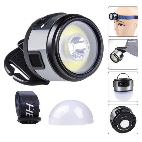 Chapeau Lumineux Led Xpg + Cob, 4 En 1, Étanche, Avec Clip Magnétique, Phare De Travail Pour L'extérieur, Pêche Et Camping