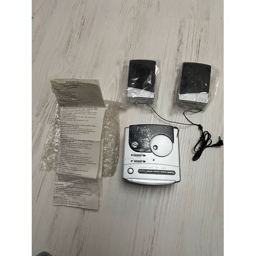 radio réveil stéréo programmable multifonctions