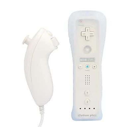 Manette Wii Motion Plus + Le Nunshuck + L'etui Protecteur Pour Wii/Wii U