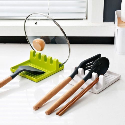 Porte-Cuillères De Cuisine, Outils De Cuisine, Fourchette Spatule Repose Support Organisateur Ustensiles De Cuisine, Étagère De Rangement